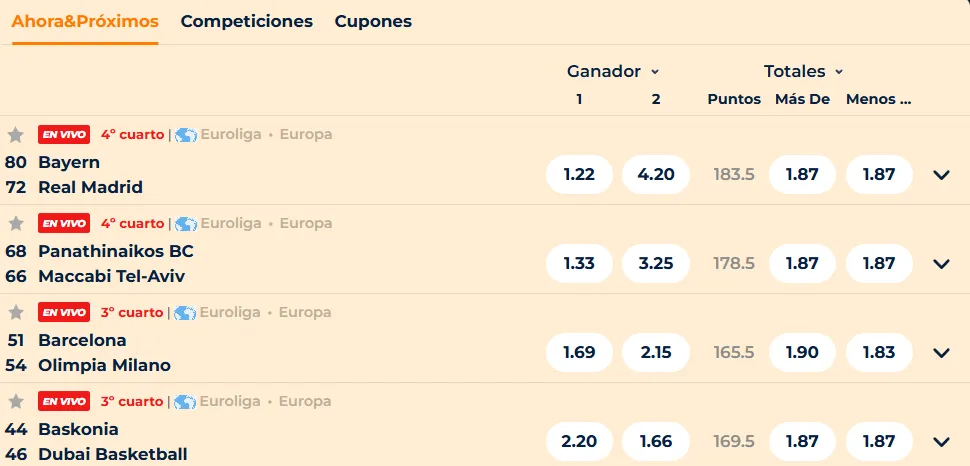 Apuestas de Baloncesto